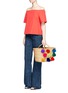 Figure View - Click To Enlarge - NANNACAY - 'Nina' pompom woven reed tote