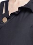Detail View - Click To Enlarge - NOHKE - Asymmetric strap ruffle trim maxi dress