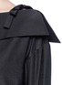 Detail View - Click To Enlarge - NOHKE - Off-shoulder wrap front sateen top