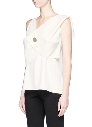 Front View - Click To Enlarge - NOHKE - Asymmetric draped tank top