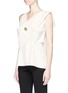 Front View - Click To Enlarge - NOHKE - Asymmetric draped tank top