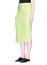 Front View - Click To Enlarge - NOHKE - Asymmetric draped front skirt