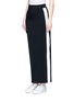 Front View - Click To Enlarge - CRES. E DIM. - Asymmetric layered wrap front skirt