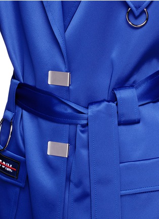 Detail View - Click To Enlarge - CRES. E DIM. - 'Dreams' oversized patch satin trench coat