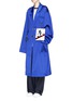 Figure View - Click To Enlarge - CRES. E DIM. - 'Dreams' oversized patch satin trench coat