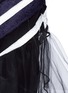 Detail View - Click To Enlarge - 73437 - Embroidered stripe tulle dress