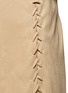 Detail View - Click To Enlarge - 73437 - Belted cotton twill lace-up trench coat