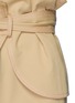 Detail View - Click To Enlarge - 73437 - Paperbag waist raw edge wrap skirt