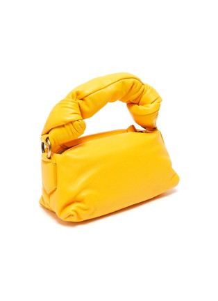 Detail View - Click To Enlarge - DRIES VAN NOTEN - Knotted Top Handle Small Padded Leather Bag