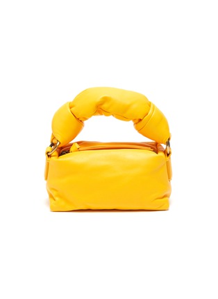 Main View - Click To Enlarge - DRIES VAN NOTEN - Knotted Top Handle Small Padded Leather Bag