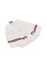  - THOM BROWNE - Fur pom pom pebble grain leather rabbit bag with knit sweater