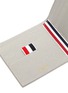 Detail View - Click To Enlarge - THOM BROWNE  - Diagonal stripe bifold leather wallet