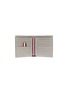 Figure View - Click To Enlarge - THOM BROWNE  - Diagonal stripe bifold leather wallet