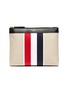 Main View - Click To Enlarge Main View - Click To Enlarge - THOM BROWNE - Tricolour stripe canvas toiletry pouch