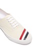 Detail View - Click To Enlarge - THOM BROWNE  - Tricolour Stripe Low Top Heritage Sneakers