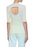 Back View - Click To Enlarge - ZI II CI IEN - Back Cut-out Mock Neck Ombre Top