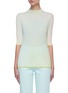 Main View - Click To Enlarge - ZI II CI IEN - Back Cut-out Mock Neck Ombre Top