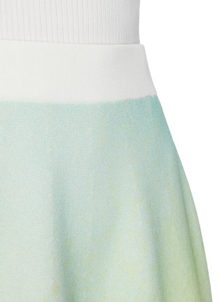 Detail View - Click To Enlarge - ZI II CI IEN - Elastic Waist Gradient Knit Mini Skirt