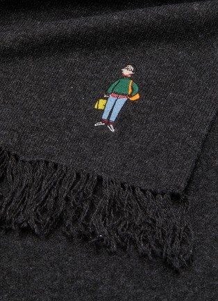 Detail View - Click To Enlarge - DREYDEN - Slowboy Embroidered Scarf