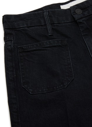  - MOTHER - 'THE PATCH POCKET ROLLER ANKLE' Raw Hem Jeans