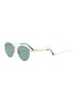 Main View - Click To Enlarge - FOR ART'S SAKE - Yoyo' Pearl Chain Detail 12k Gold-pleated Frame Aviator Sunglasses