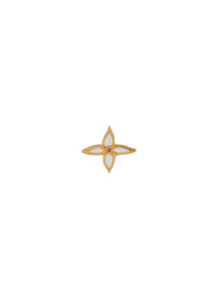 Main View - Click To Enlarge - GAVIRIA - 'Tarot the Star' 18k gold plated sterling silver single stud earring