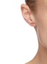 Figure View - Click To Enlarge - GAVIRIA - 'The Sun Tarot' 18k gold plated sterling silver single stud earring