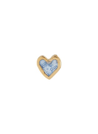 Main View - Click To Enlarge - GAVIRIA - 18K gold plated sterling silver single small heart stud earring