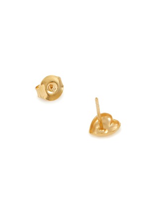 Detail View - Click To Enlarge - GAVIRIA - 'Give Me Love' gold plated sterling silver single stud earring