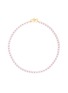 Main View - Click To Enlarge - GAVIRIA - Hearts clasp 18K gold plated pink link chain necklace