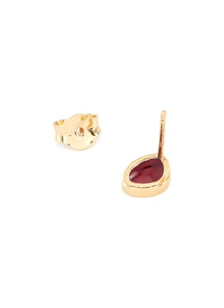 Detail View - Click To Enlarge - GAVIRIA - 18K gold plated sterling silver single drop stud earring