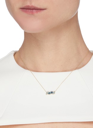 Figure View - Click To Enlarge - SUZANNE KALAN - 'Amalfi' topaz 14k gold necklace