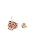 Detail View - Click To Enlarge - SUZANNE KALAN - Amalfi' diamond topaz rhodolite 14k gold earrings
