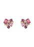 SUZANNE KALAN - Amalfi' diamond topaz rhodolite 14k gold earrings