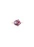 Main View - Click To Enlarge - SUZANNE KALAN - 'Blossom' diamond topaz rhodolite 14k rose gold ring
