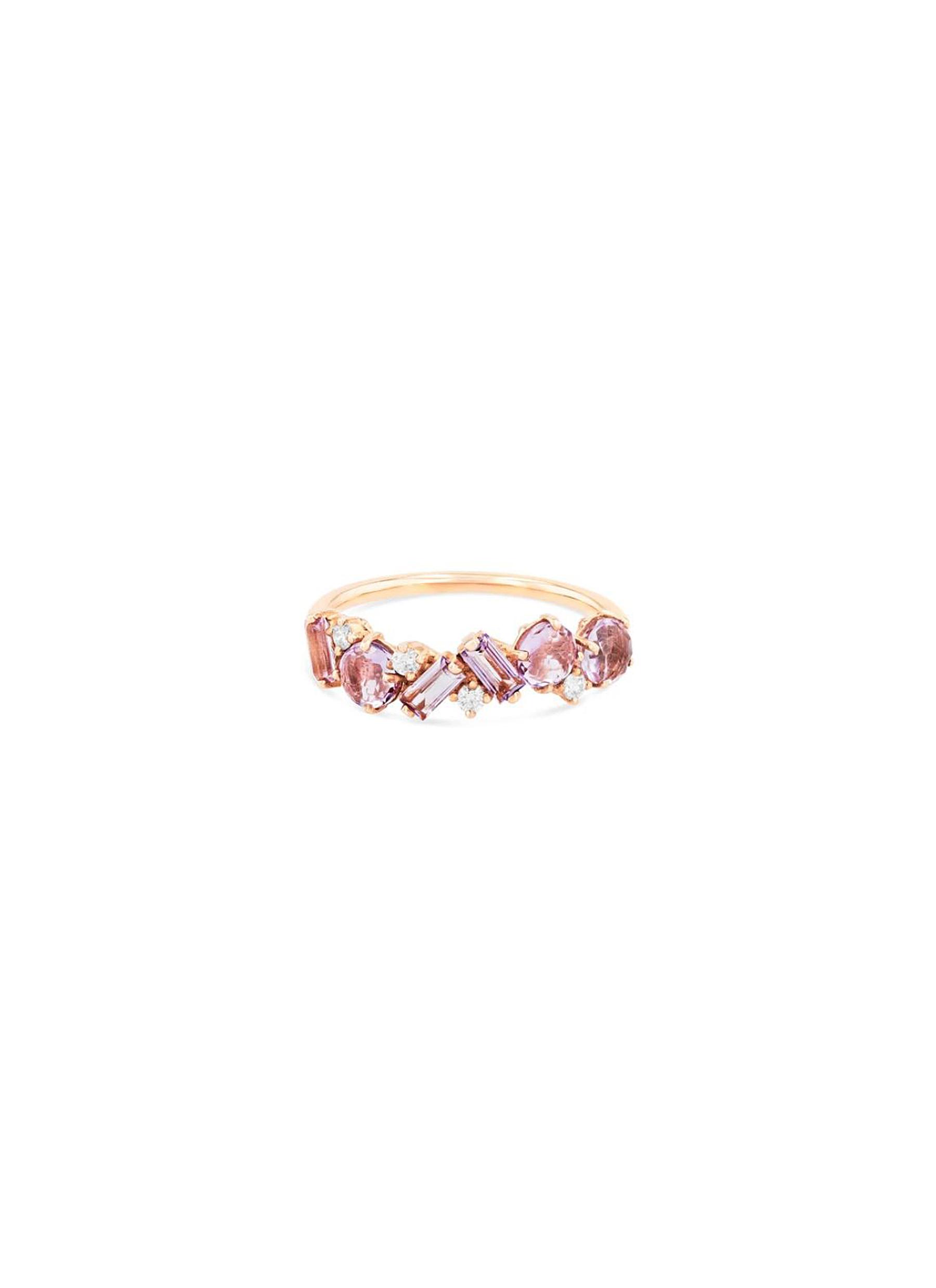Suzanne Kalan Amalfi' Diamond Rhodolite 14k Rose Gold Ring