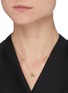 SUZANNE KALAN - Horizontal cluster diamond peridot 14k gold necklace