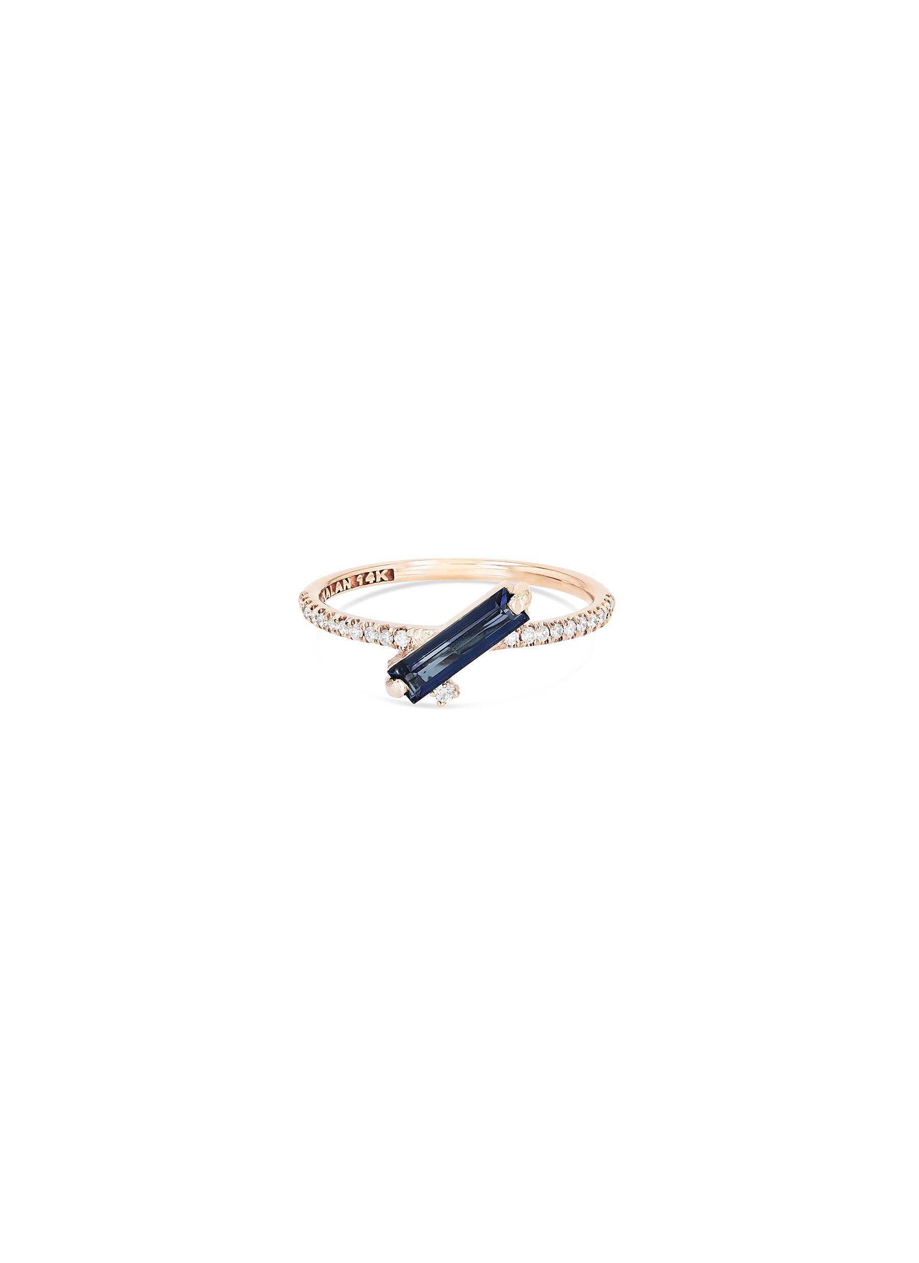 Suzanne Kalan 'naxos' Diamond Topaz 14k Rose Gold Ring