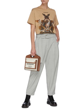 Figure View - Click To Enlarge - BURBERRY - Abstract deer print T-shirt