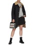 Figure View - Click To Enlarge - BURBERRY - Fleece Collar Check Reversible Quilted Coat