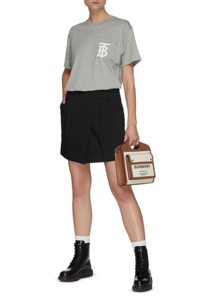 Figure View - Click To Enlarge - BURBERRY - TB Logo print T-shirt
