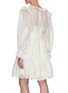 Back View - Click To Enlarge - ZIMMERMANN - 'The LOVESTRUCK' Rope Embroidered Ruffle Trim Tier Dress