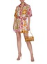 Figure View - Click To Enlarge - ZIMMERMANN - 'The Lovestruck' Contrast Floral Graphic Print Silk Shirt