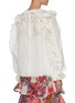 Back View - Click To Enlarge - ZIMMERMANN - 'The Lovestruck' Ruffle Trim Floral Jacquard Blouse