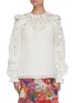 Main View - Click To Enlarge - ZIMMERMANN - 'The Lovestruck' Ruffle Trim Floral Jacquard Blouse