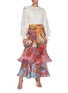 Figure View - Click To Enlarge - ZIMMERMANN - 'The Lovestruck' Ruffle Trim Floral Jacquard Blouse
