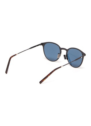 Figure View - Click To Enlarge - DIOR - 'DiorEssential RU' Metal Round Frame Sunglasses