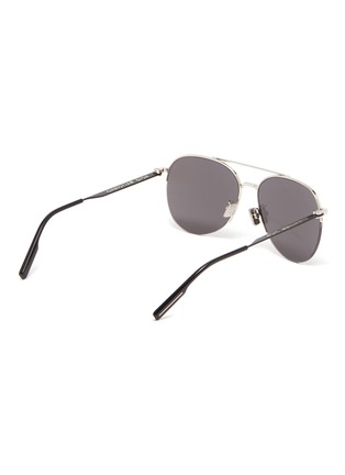 Figure View - Click To Enlarge - DIOR - 'Dior180° AU' Double Bridge Metal Frame Aviator Sunglasses