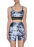 Main View - Click To Enlarge - P.E NATION - 'Top Spin' Logo Hemline Abstract Print Sports Bra