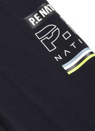  - P.E NATION - 'In Goal' Side Logo Matte Nylon Leggings
